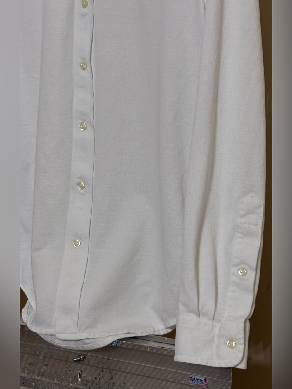 Polo by Ralph Lauren Knit White Long-Sleeve Button-Down Oxford Embroidered Pony - Picture 3 of 13